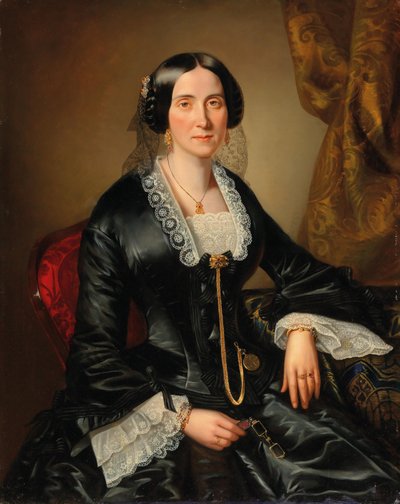 Portrait of Johanna Bujatti, née Alle, in Vienna by Johann Christian Mayer
